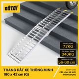  Thang Dắt Xe Máy Hợp Kim Nhôm Gập Gọn Tải Trọng 340Kg 