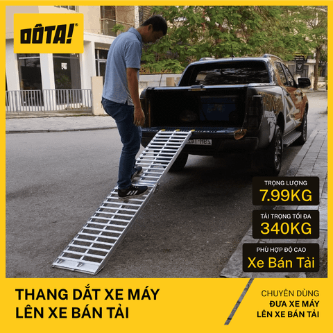 Thang Dắt Xe Máy Lên Xe Bán Tải