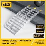  Thang Dắt Xe Máy Hợp Kim Nhôm Gập Gọn Tải Trọng 340Kg 