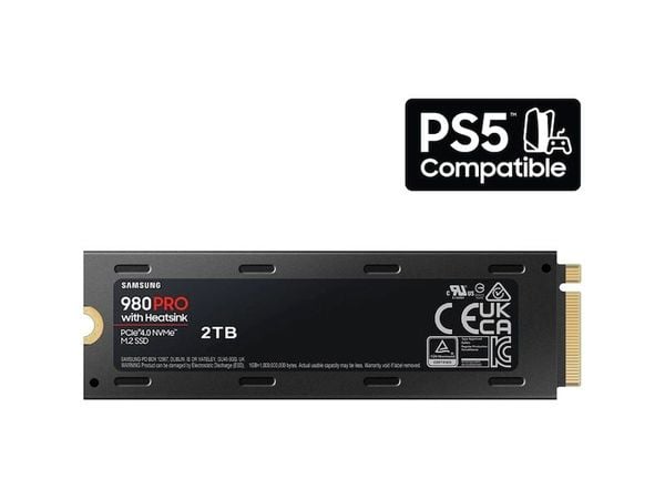 SSD 980 PRO Heatsink 2TB (7000MB/s - 5100MB/s, M2 Gen4)
