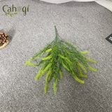 Cây Giả - Cây Nhựa Cỏ Đuôi Cáo Xanh – 5 Ngọn - 25 Đầu Hoa - 35 Cm