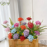 Hoa Giả Cẩm Tú Cầu Nhựa 3 Bông