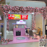 Cho Thuê Trang Trí  Cây Hoa Giả Booth Quảng Cáo