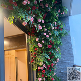 Thi Công Giàn Dây Hoa Hồng Leo Giả Trang Trí Ban Công ECOPACK Hà Nội