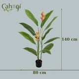 Cây Giả - Bụi Chuối Thiên Điểu Giả Có Hoa Nhiều Kích Cỡ