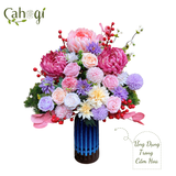 Bình Sứ Hỏa Biến Lồng Chim 3 Màu 12x24x6 Cm