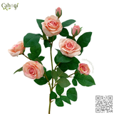 Cành Hoa Hồng 7 Bông Cao Cấp 65CM