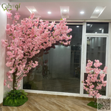 Thi Công Cây Hoa Đào Trang Trí Shop Quần Áo