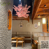 Thi Công Lắp Đặt Cây Đào Giả Treo Trần Nhà Hàng Hỷ Phụng Viên - AEON Hà Đông