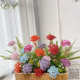 Hoa Giả Cẩm Tú Cầu Nhựa 3 Bông