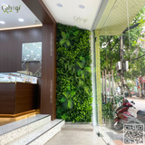 Thi Công Tường Cây Giả Trang Trí Tiệm Vàng