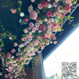 Thi Công Giàn Hoa Hồng Leo Giả Tại Nhà Hàng Kang GOGI