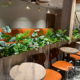 Thi Công Trang Trí Tường Cây Giả Và Bồn Cây Giả Theo Bản Vẽ 3D
