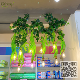 Thi Công Trần Cây Rủ Nhân Tạo Tại Siêu Thị BIBO MART