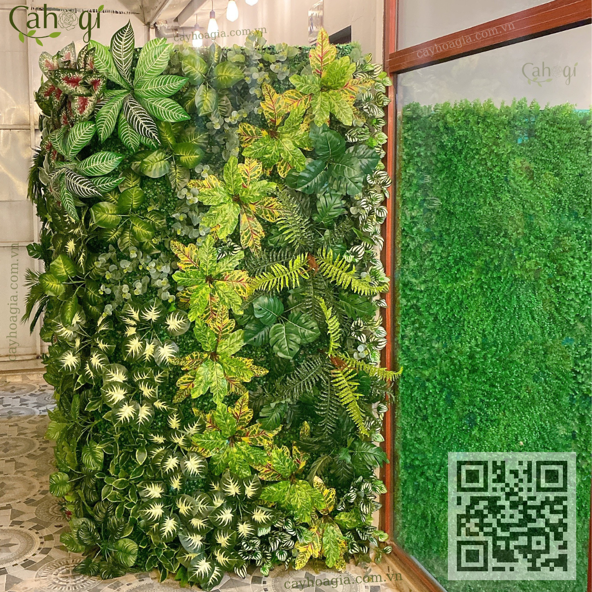 Tường cây thay vách ngăn