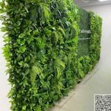 Thi Công Tường Cây Giả Hai Mặt Làm Vách Ngăn Cho Văn Phòng Công Ty Carbon Việt Nam