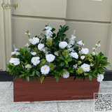 Hoa Lụa - Hoa Mẫu Đơn 3 Bông 1 Nụ 80 Cm Nhiều Màu