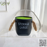 Chậu Nhựa Cắm Hoa Storage Quai Xách Vintage