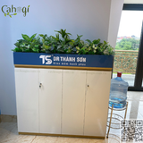 Thi Công Bồn Cây Giả Trang Trí Tủ Văn Phòng