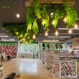 Thi Công Trần Cây Rủ Nhân Tạo Tại Siêu Thị BIBO MART