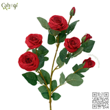 Cành Hoa Hồng 7 Bông Cao Cấp 65CM