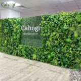 Thi Công Tường Cây Giả Hai Mặt Làm Vách Ngăn Cho Văn Phòng Công Ty Carbon Việt Nam