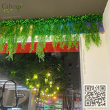 Thi Công Trần Cây Rủ Nhân Tạo Tại Siêu Thị BIBO MART