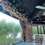 Thi Công Giàn Hoa Hồng Leo Giả Tại Nhà Hàng Kang GOGI