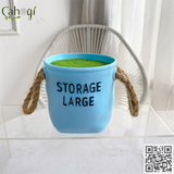 Chậu Nhựa Cắm Hoa Storage Quai Xách Vintage