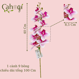 Hoa Giả- Hoa Lan Hồ Điệp Cao Su 9 Bông 100Cm