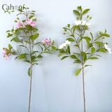 Hoa Giả Cành Hoa Sim 2 Màu 80 Cm