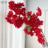 Cành Đào Lụa Làm Cây Đào Giả 3 Tầng Cánh 100 Cm