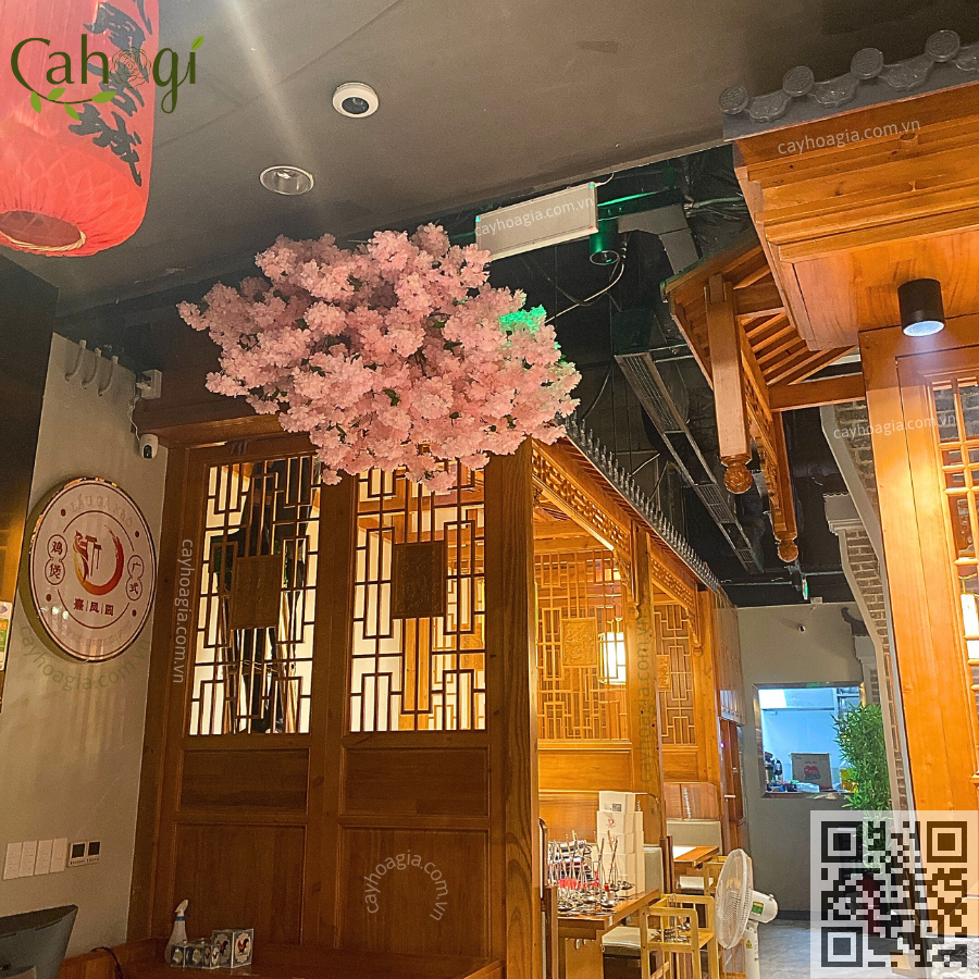 Thi Công Lắp Đặt Cây Đào Giả