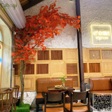 Thi Công Cây Phong Giả Trang Trí Quán Cafe Trà Sữa tại Hà Đông