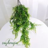 Chùm Lá Cây Giả Trang Trí - Chùm Dây Lan Tim Giả 80 Cm