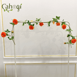 Dây Leo Hoa Giả - Dây Leo Hoa Hồng 7 Bông 7 Nụ 200 Cm