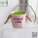 Chậu Nhựa Cắm Hoa Storage Quai Xách Vintage