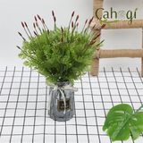 Cây Giả Cây Mã Đề 5 Nhánh 15 Đầu Hoa – 35 Cm