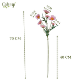 Hoa Giả - Hoa Cúc Đồng Tiền 7 Bông 70 CM