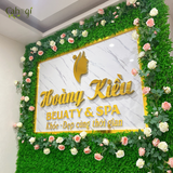 Dịch Vụ Thi Công Tường Cỏ Nhân Tạo Kết Hợp Hoa Hồng