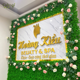Dịch Vụ Thi Công Tường Cỏ Nhân Tạo Kết Hợp Hoa Hồng