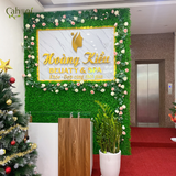 Dịch Vụ Thi Công Tường Cỏ Nhân Tạo Kết Hợp Hoa Hồng