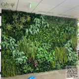 Thi Công Tường Cây Giả Văn Phòng Phong Cách TROPICAL