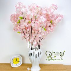 Cành Lá Cây Giả - Lá Ngân Hạnh Vàng - Làm Cây Giả