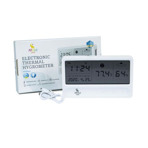 Máy đo độ ẩm và nhiệt độ trong nhà Moaz Bebe MB-016