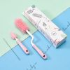 Set cọ silicone rửa bình sữa