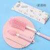 Set cọ silicone rửa bình sữa