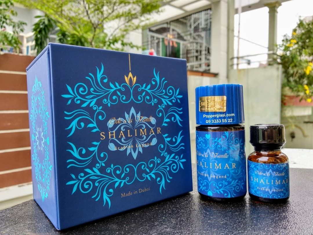 COMBO 1 SET POPPER 40ML + 10ML SHALIMA DUBAI THƠM MÙI NƯỚC HOA  ( TẶNG KÈM 1 HỘP NGỰA THÁI 10 VIÊN + BCS DUREX + FREE SHIP 6KM )