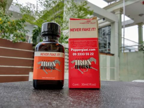  POPPERS IRON HORSE 30ML ( TẶNG KÈM BCS DUREX + FREE SHIP 6KM  ) 