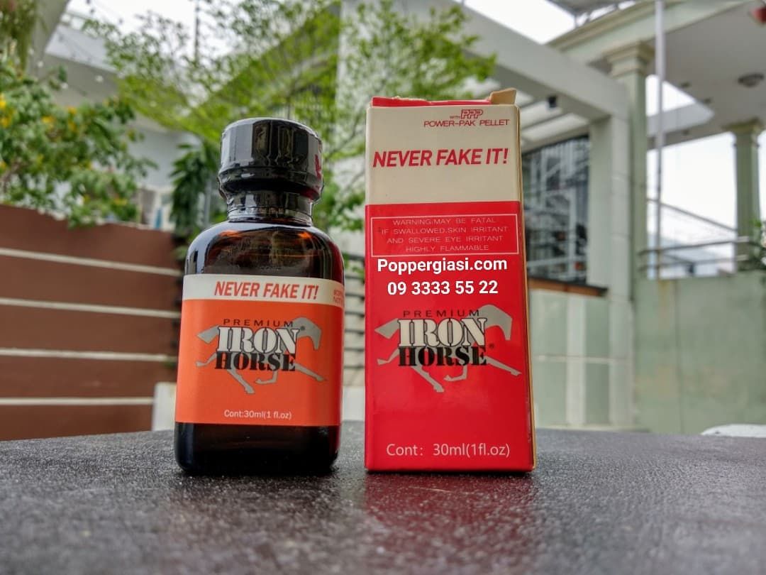 POPPERS IRON HORSE 30ML ( TẶNG KÈM BCS DUREX + FREE SHIP 6KM  )